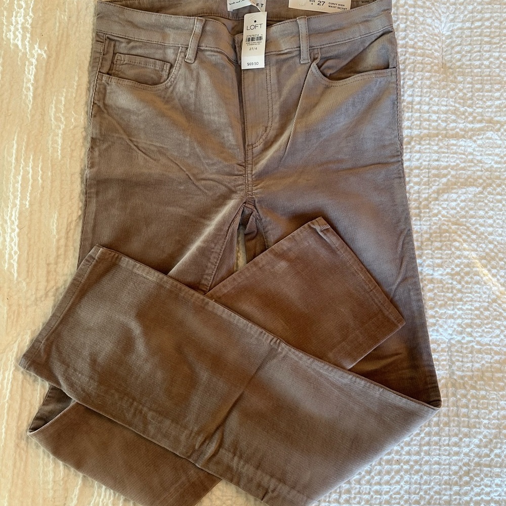 Loft Brown Corduroy Pants
